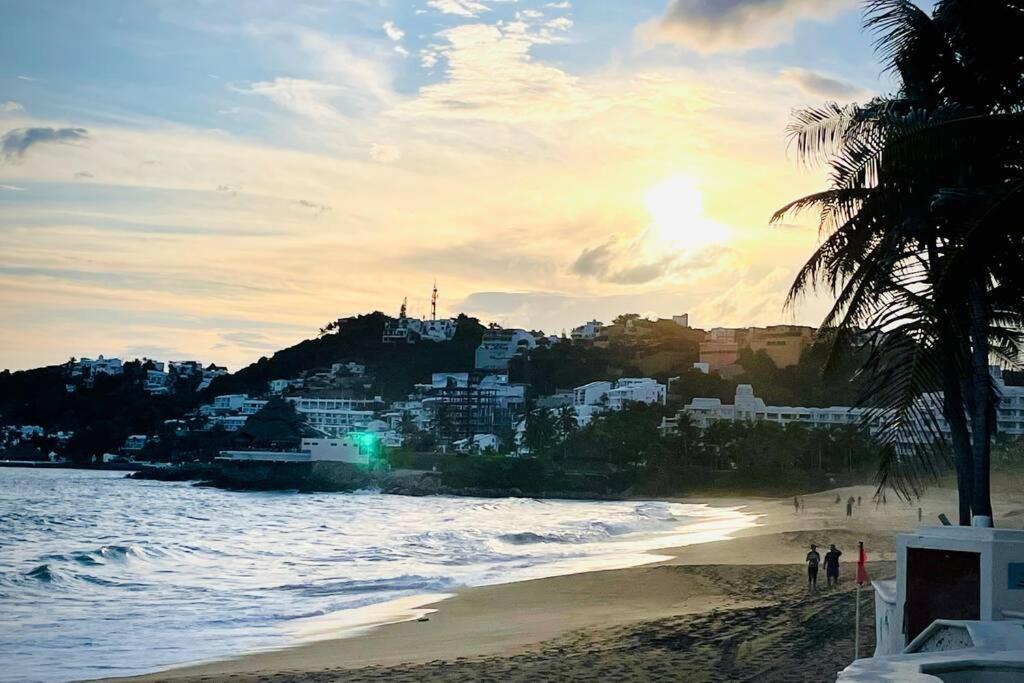 Espectacular Apto A Pie De Playa Con Vista Al Mar Manzanillo Bagian luar foto