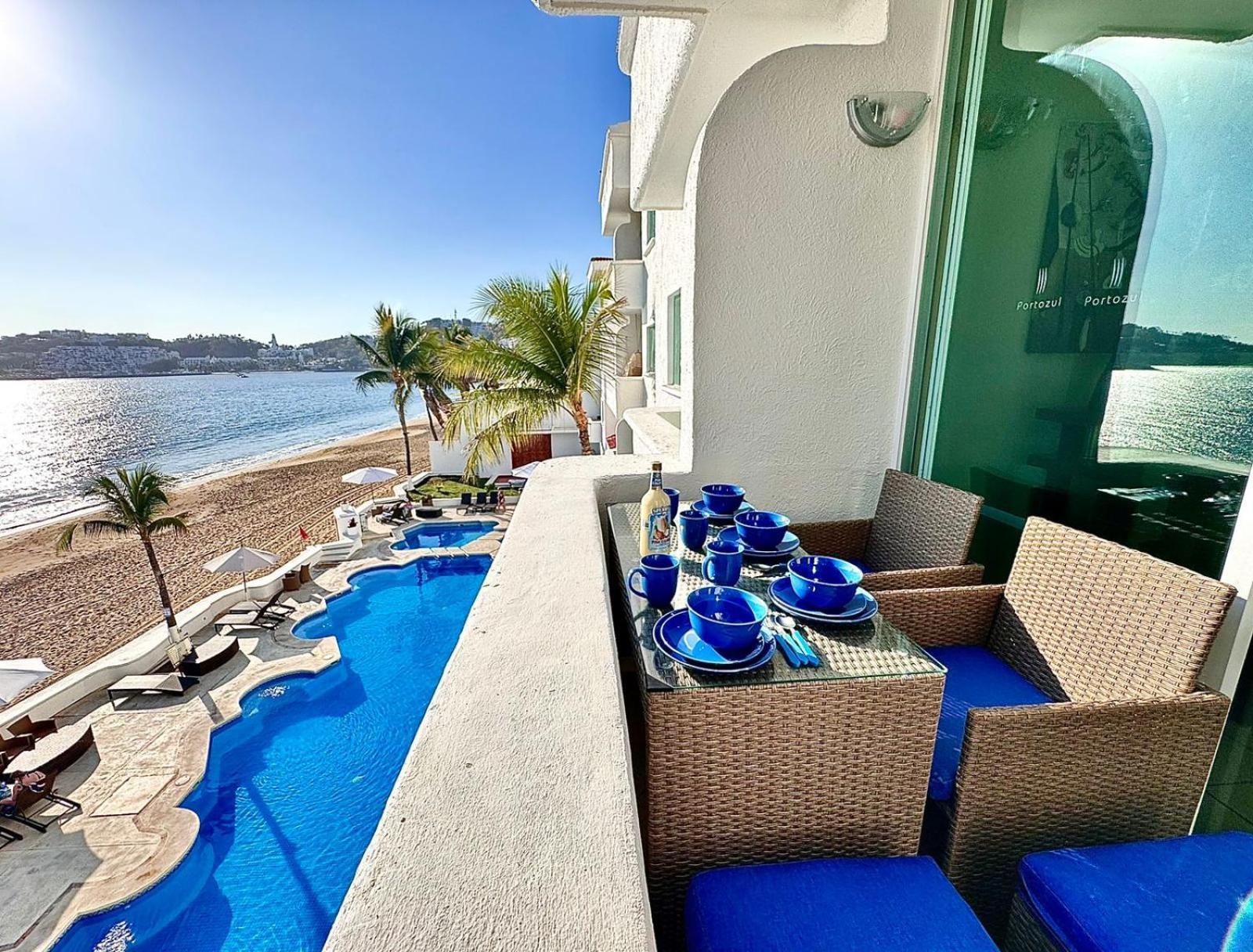 Espectacular Apto A Pie De Playa Con Vista Al Mar Manzanillo Bagian luar foto