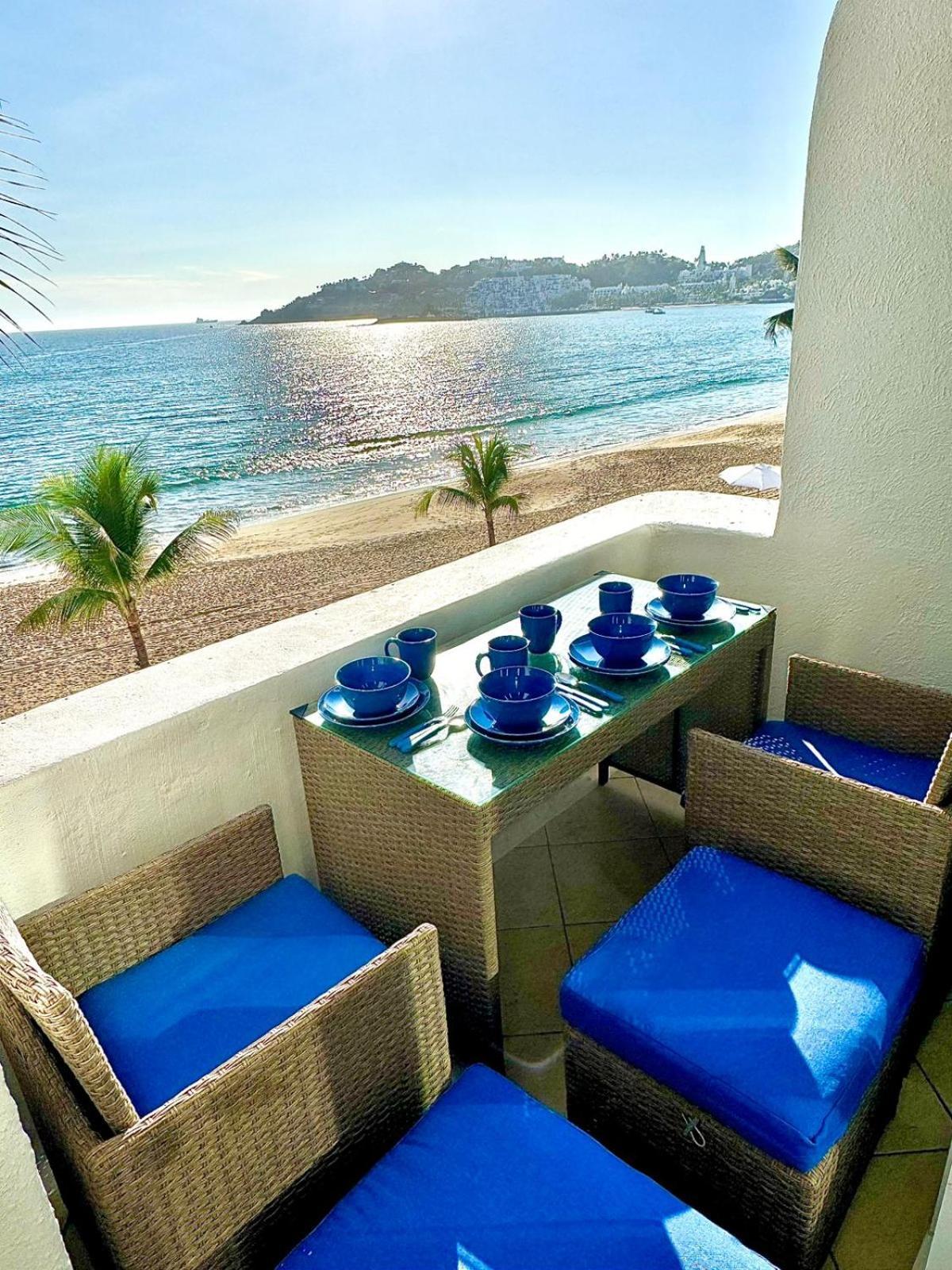 Espectacular Apto A Pie De Playa Con Vista Al Mar Manzanillo Bagian luar foto